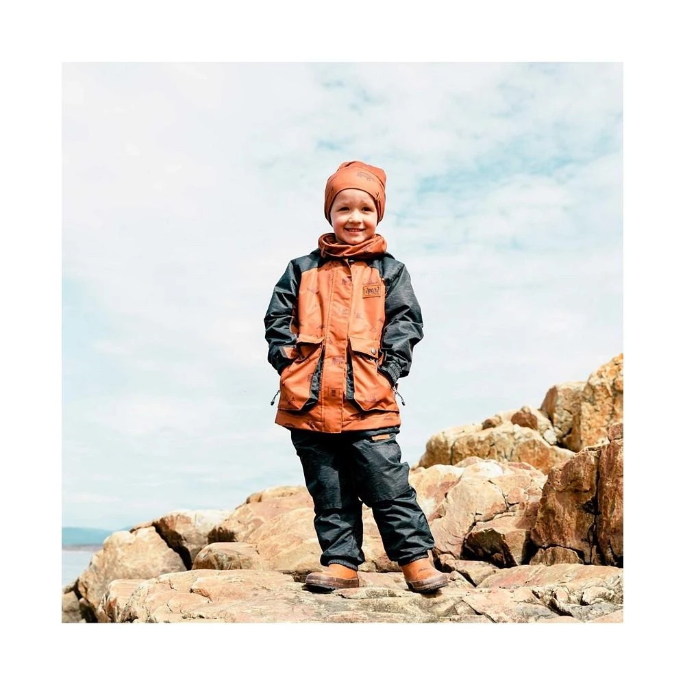 商品Deux par Deux|Boy Printed Two Piece Spring Rain Set Brown Forest & Black Texture - Toddler|Child,价格¥782,第3张图片详细描述