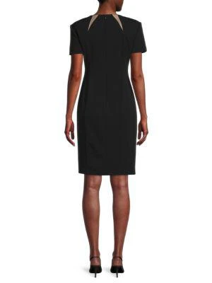 商品Calvin Klein|Solid Sheath Dress,价格¥266,第2张图片详细描述