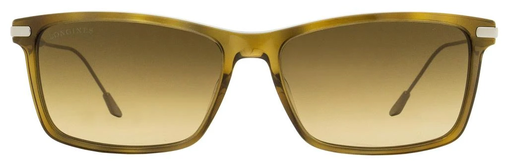 商品Longines|Longines Men's Rectangular Sunglasses LG0023 56F Brown/Ruthenium 58mm,价格¥1099,第2张图片详细描述