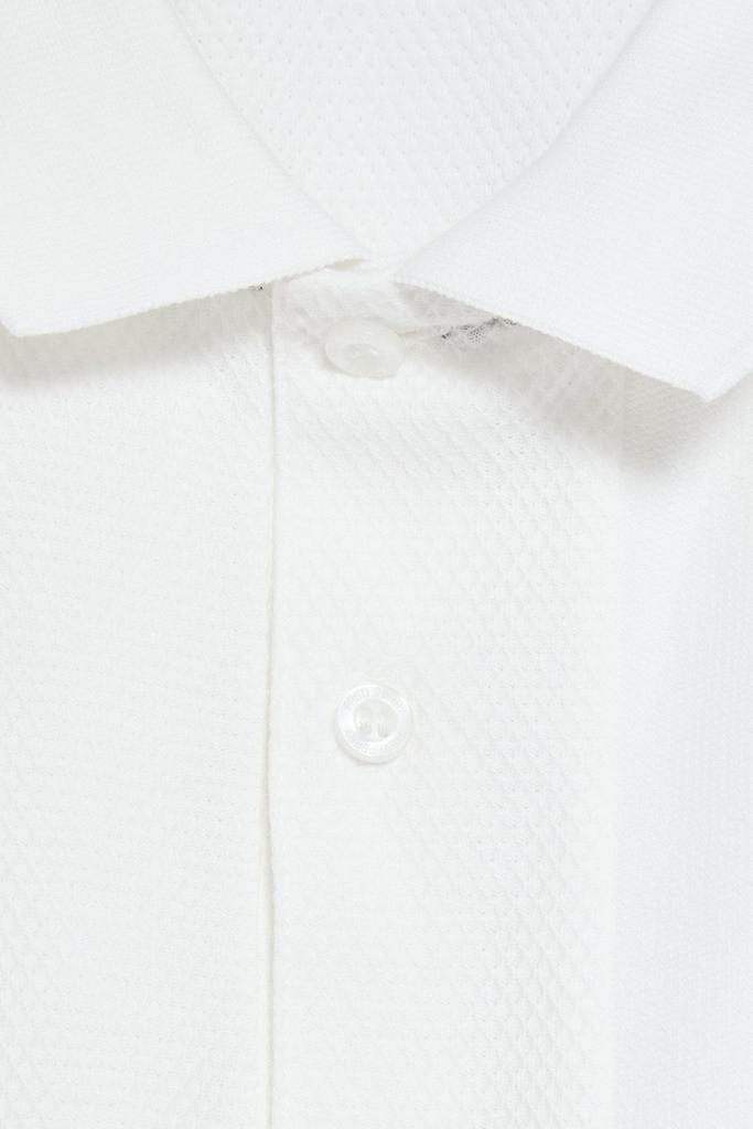 Embroidered jersey-paneled cotton-piqué polo shirt商品第4张图片规格展示