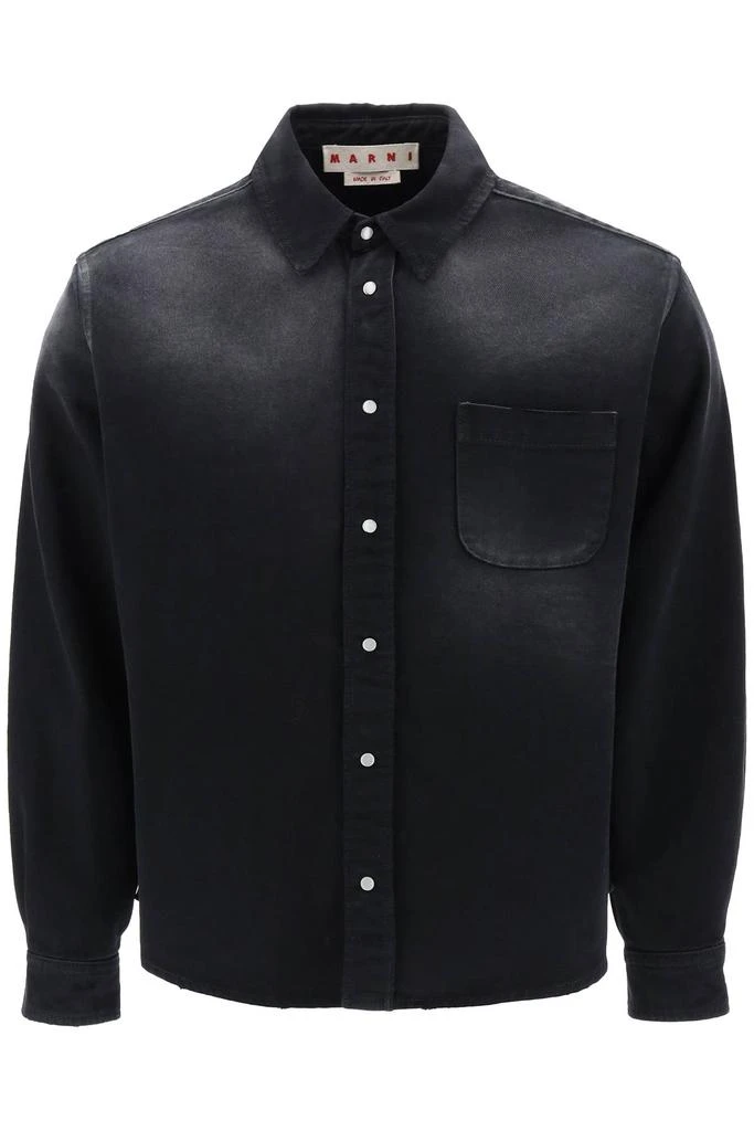 商品Marni|BLACK WASHED DENIM SHIRT,价格¥2782,第1张图片