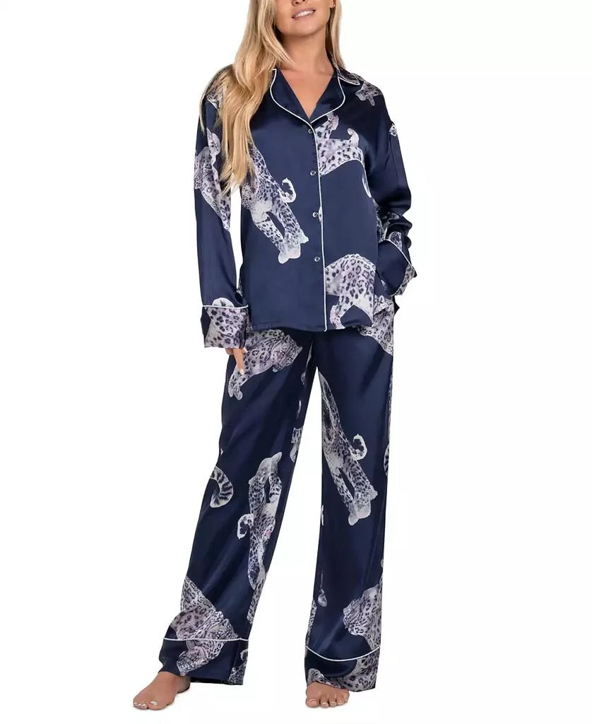 商品Midnight Bakery|Women's 2-Pc. Satin Printed Pajama Set,价格¥618,第1张图片