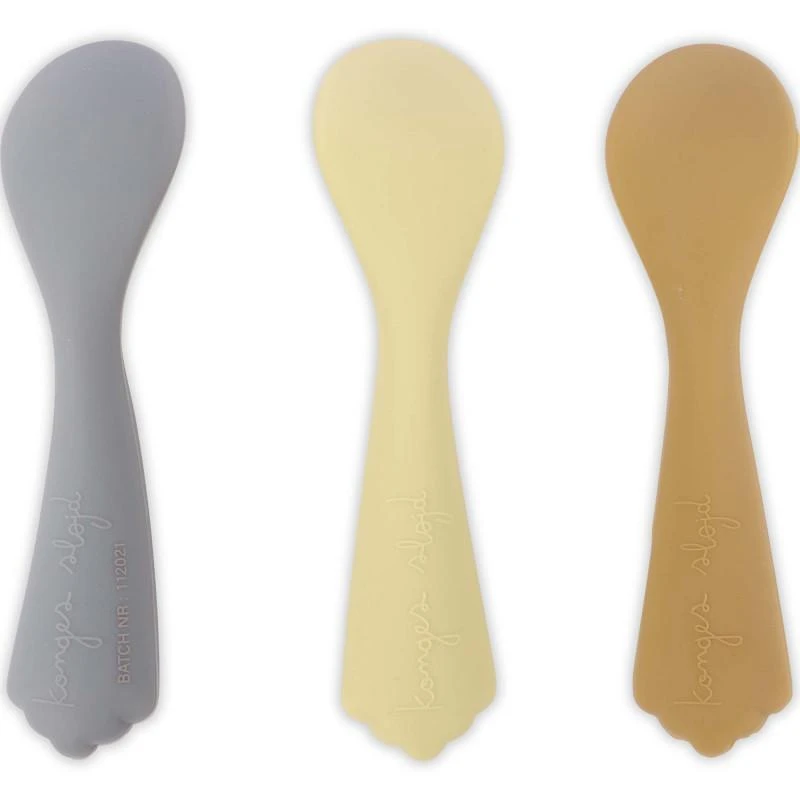 商品Konges Sløjd|Silicone spoons 3 pack in blue vanilla and caramel,价格¥213,第2张图片详细描述