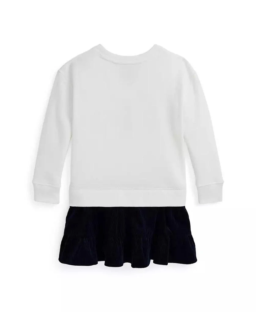 商品Ralph Lauren|Toddler And Little Girls Big Pony Corduroy Skirt Fleece Dress,价格¥250,第2张图片详细描述