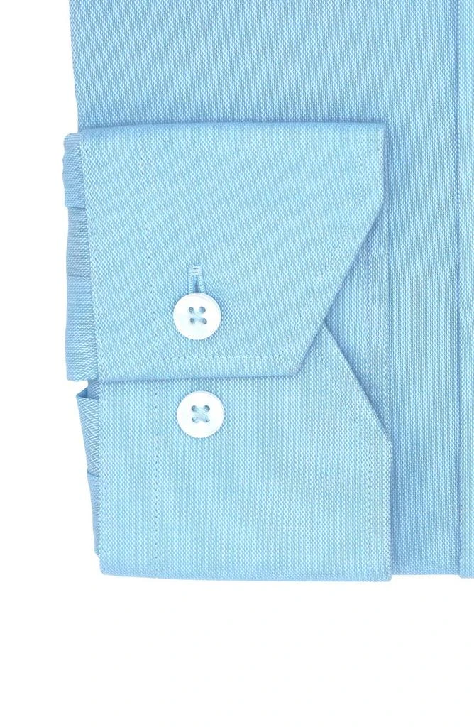 商品Lorenzo Uomo|Trim Fit Solid Textured Dress Shirt,价格¥414,第2张图片详细描述