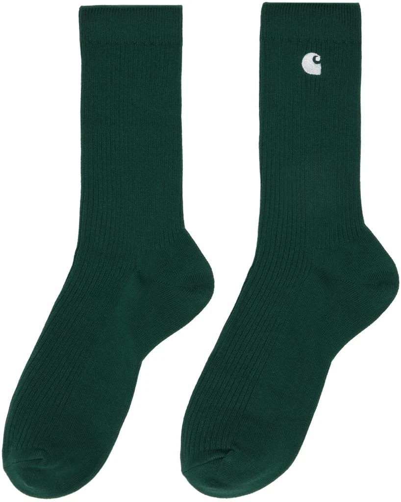 商品Carhartt WIP|Two-Pack Green Madison Socks,价格¥349,第3张图片详细描述