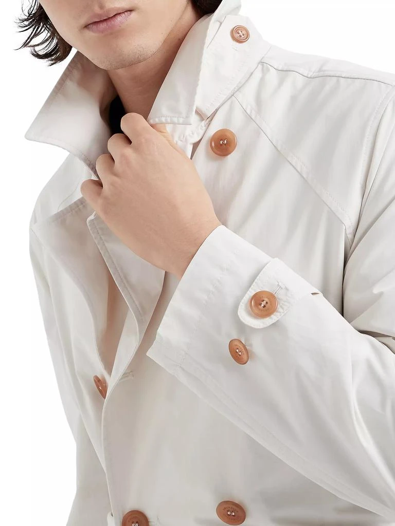 商品Brunello Cucinelli|Water Resistant Microfiber Trench Coat,价格¥29935,第4张图片详细描述