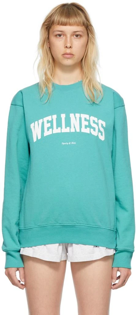 商品Sporty & Rich|Blue Cotton Sweatshirt,价格¥1188,第1张图片