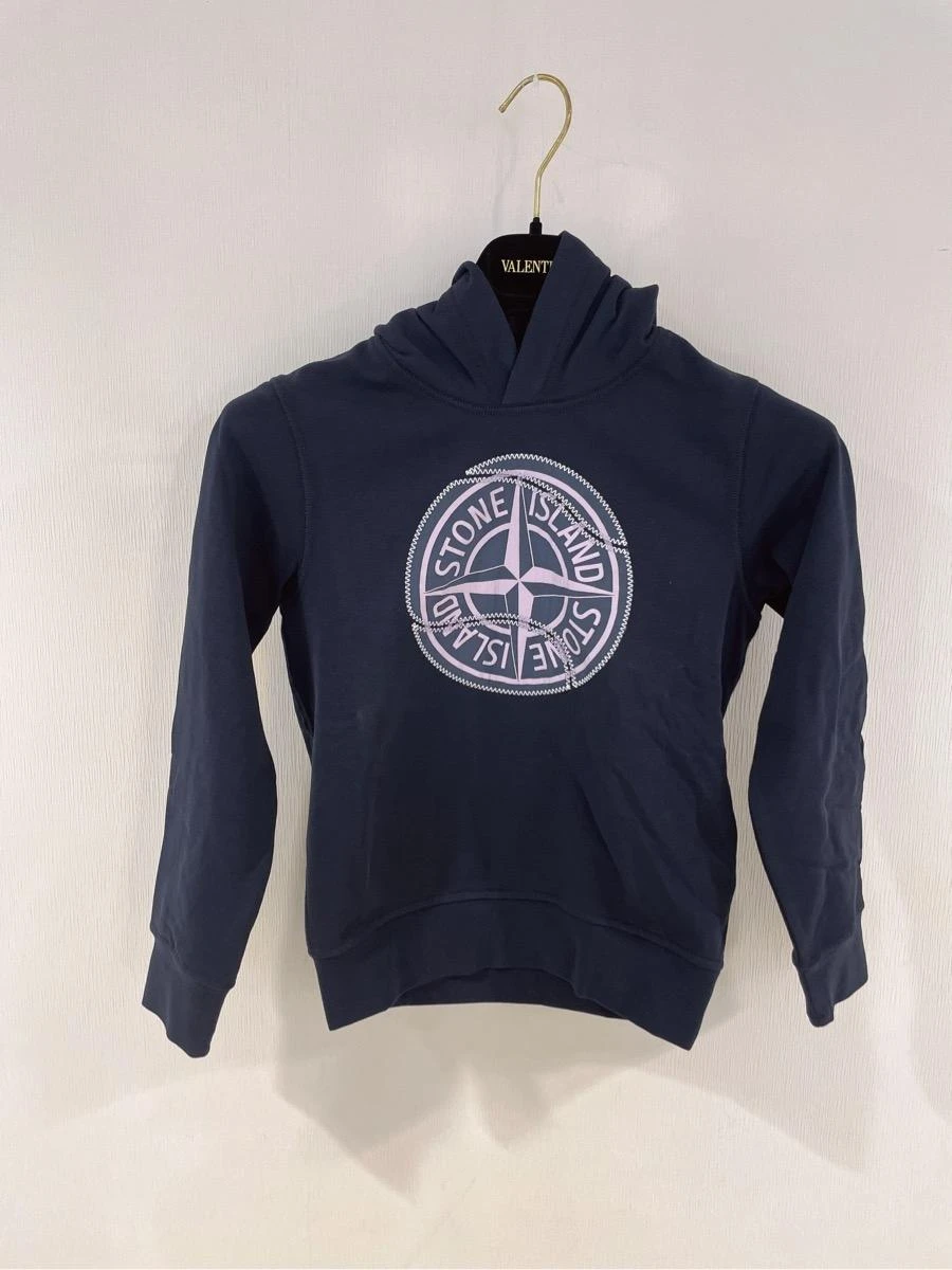 商品Stone Island|STONE ISLAND 深蓝色女士卫衣/帽衫 62875-V0020,价格¥1213,第1张图片