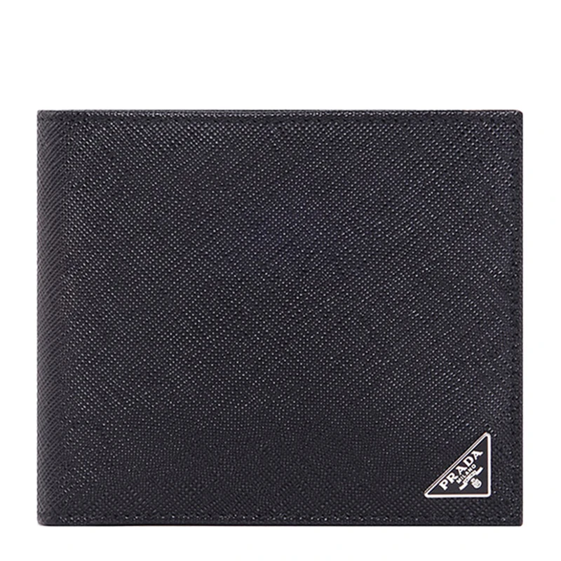 商品[国内直发] Prada|PRADA 黑色男士短款钱夹 2MO513-QHH-F0002,价格¥4961,第1张图片
