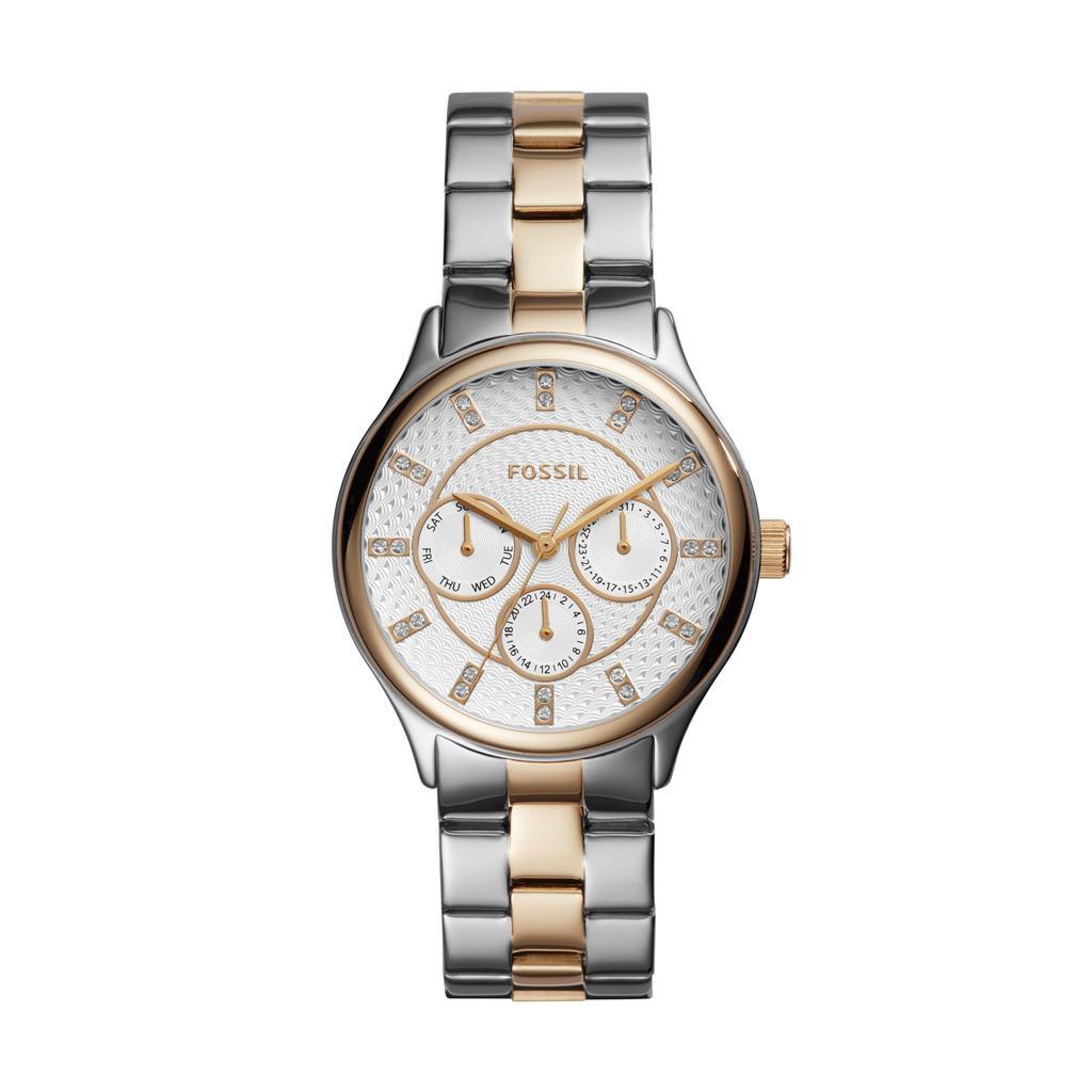 商品Fossil|Fossil Women Modern Sophisticate Multifunction, Tri-Tone Stainless Steel Watch,价格¥421,第1张图片