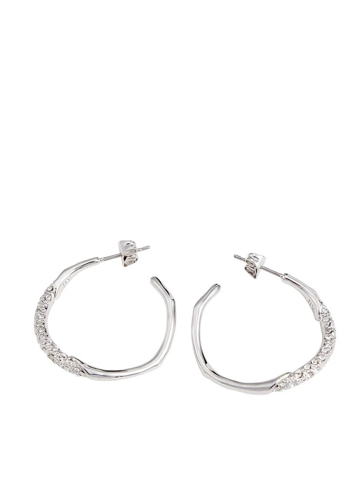 商品Alexis Bittar|Two Tone crystal-embellished hoop earrings,价格¥1418,第3张图片详细描述