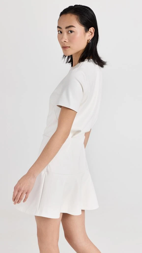 商品Proenza Schouler|Proenza Schouler White Label 仿皮荷叶边迷你连衣裙,价格¥4242,第4张图片详细描述