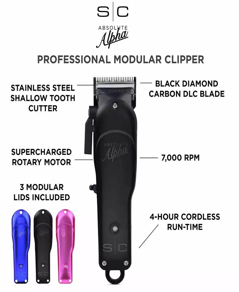 商品StyleCraft Professional|Absolute Alpha Professional Modular Cordless Hair Clipper,价格¥1153,第5张图片详细描述