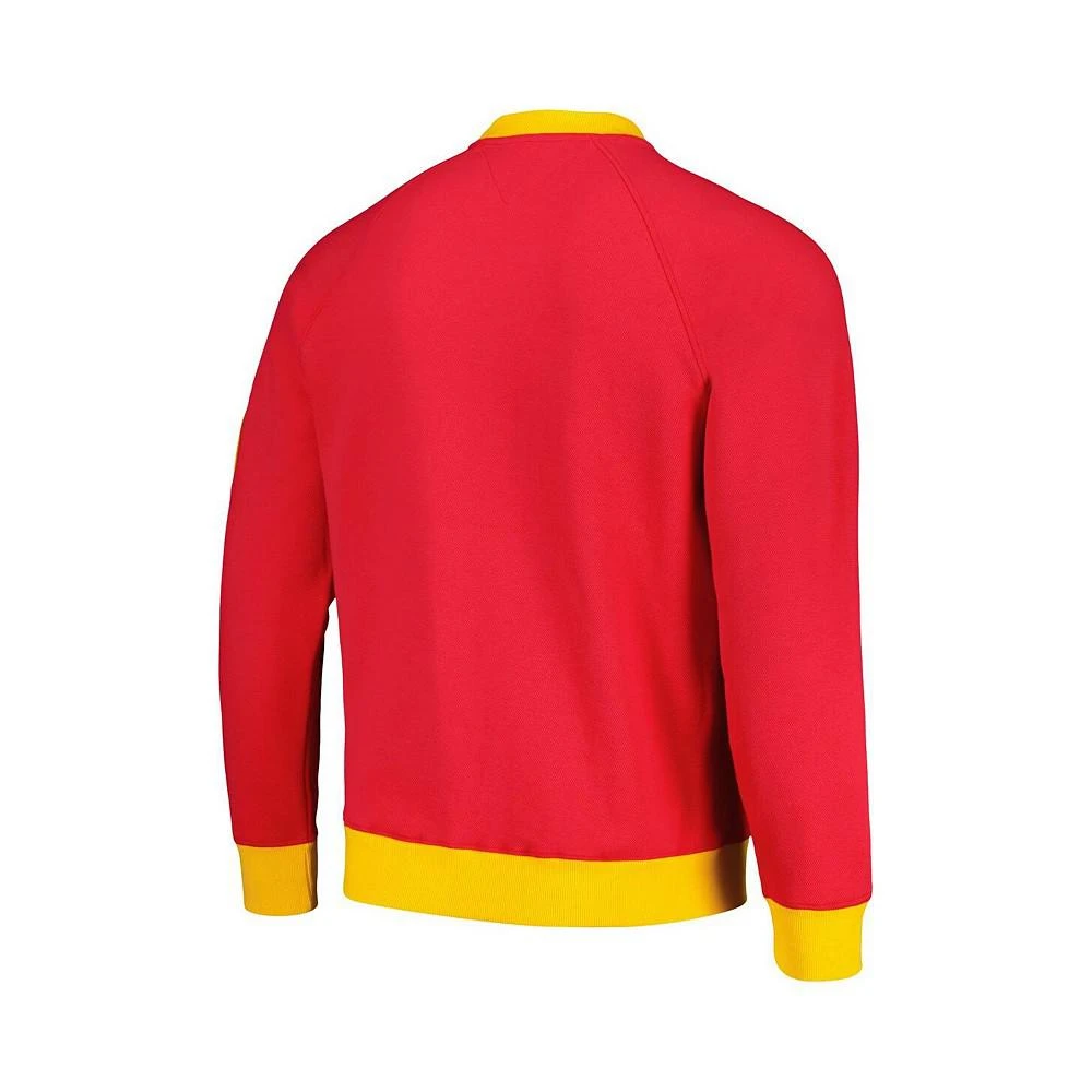 商品Tommy Hilfiger|Men's Red, Gold Kansas City Chiefs Reese Raglan Tri-Blend Pullover Sweatshirt,价格¥530,第3张图片详细描述
