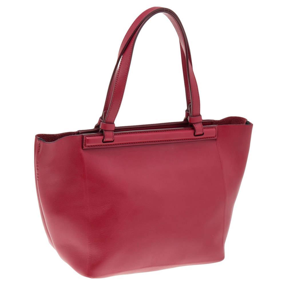 商品[二手商品] The Row|The Row Red Soft Leather Tote,价格¥4125,第5张图片详细描述