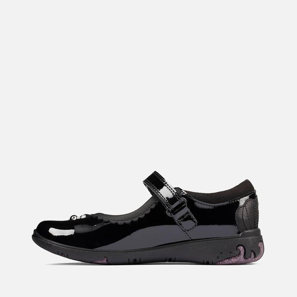 Clarks Kids' Sea Shimmer School Shoes - Black Patent商品第4张图片规格展示