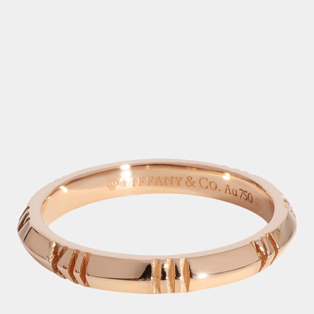 商品[二手商品] Tiffany & Co.|Tiffany & Co. Atlas X Closed Ring in 18k Rose Gold,价格¥6220,第4张图片详细描述