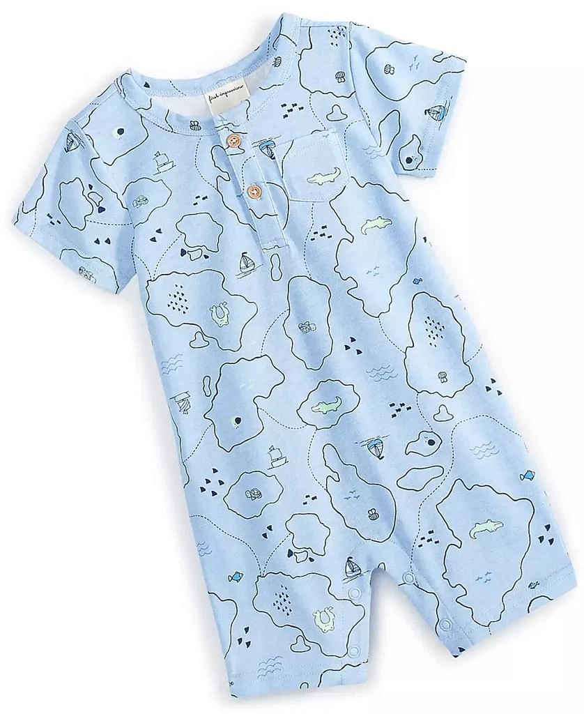 商品First Impressions|Baby Boys Maps-Print Sunsuit, Created for Macy's,价格¥40,第1张图片