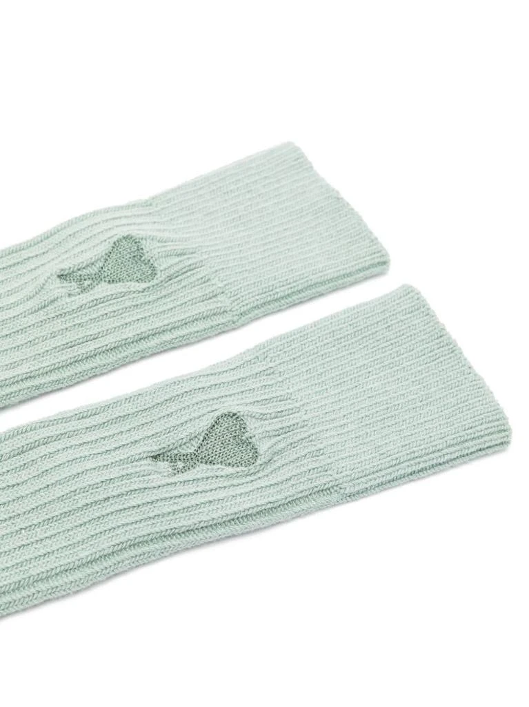 商品AMI|Ami de Coeur-monogram ribbed-knit socks,价格¥361,第2张图片详细描述