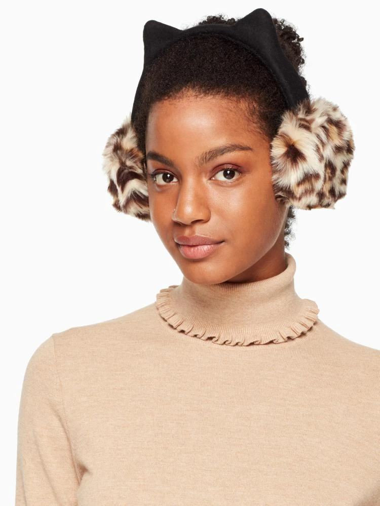 商品Kate Spade|faux leopard earmuff with ears,价格¥514,第1张图片