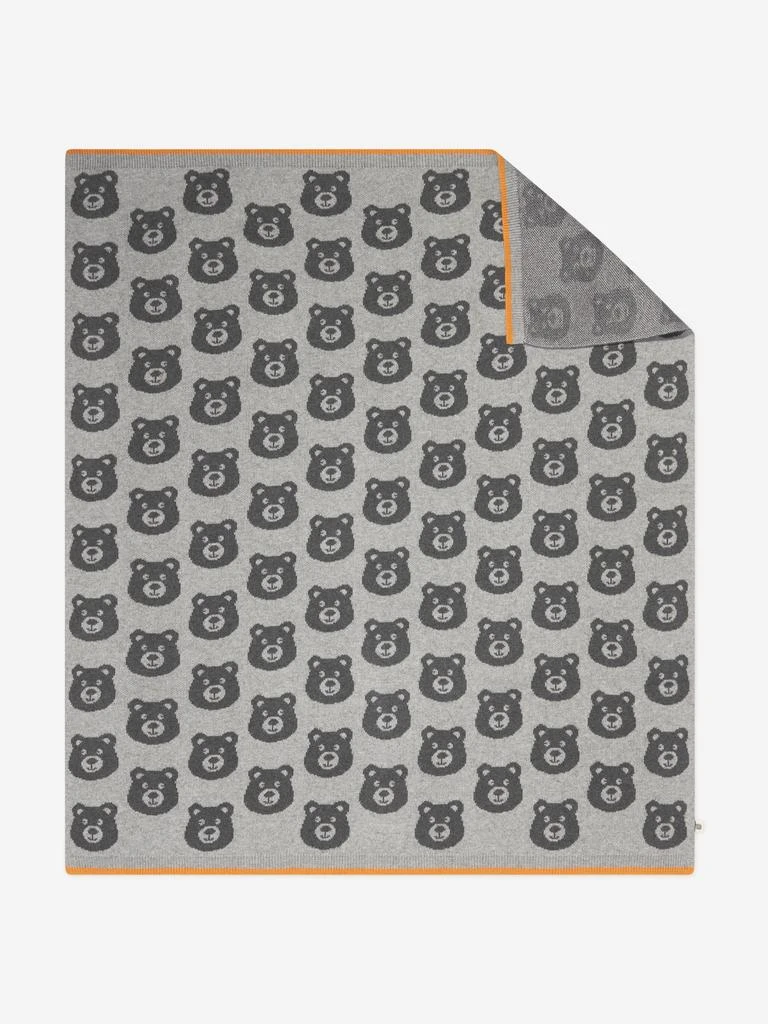 商品The Bonnie Mob|The Bonnie Mob Baby Bears Cashmere Knitted Blanket in Grey,价格¥420,第1张图片