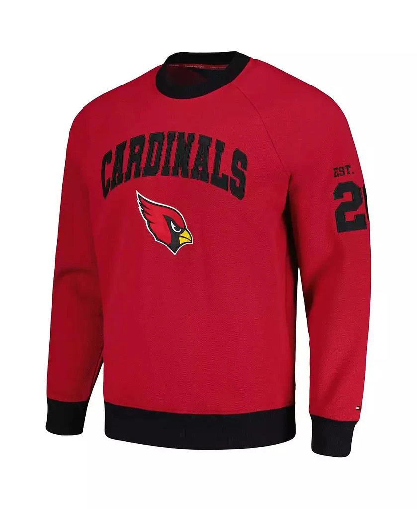 商品Tommy Hilfiger|Men's Cardinal Arizona Cardinals Reese Raglan Tri-Blend Pullover Sweatshirt,价格¥501,第2张图片详细描述