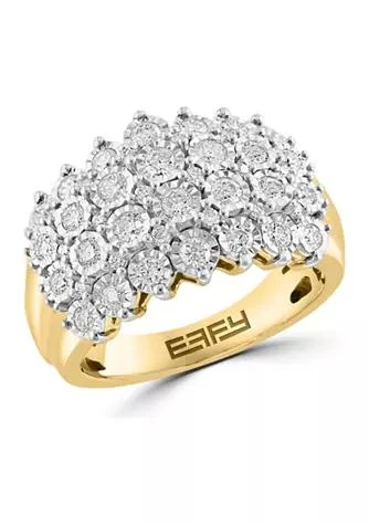 商品Effy|Diamond Ring In 14K White And Yellow Gold,价格¥12131,第1张图片