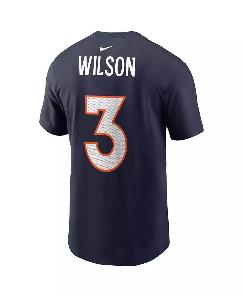 商品NIKE|Men's Russell Wilson Navy Denver Broncos Player Name & Number T-shirt,价格¥245,第3张图片详细描述