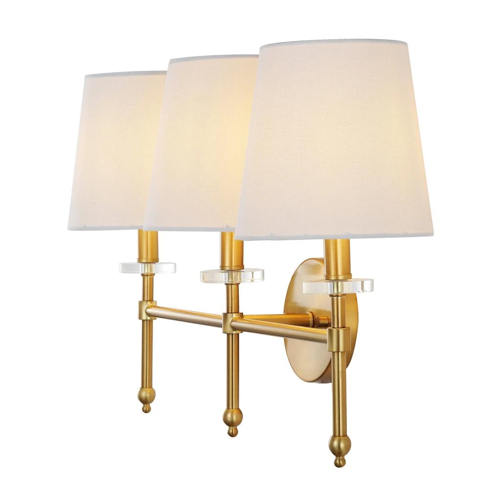 商品JONATHAN Y|Olivia 23" 3-Light Modern Midcentury Iron LED Vanity,价格¥1084,第2张图片详细描述