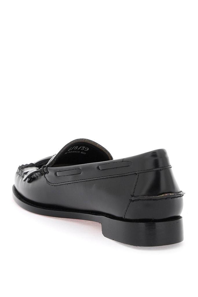商品G.H. Bass|Esther Kiltie Weejuns loafers in brushed leather,价格¥934,第2张图片详细描述