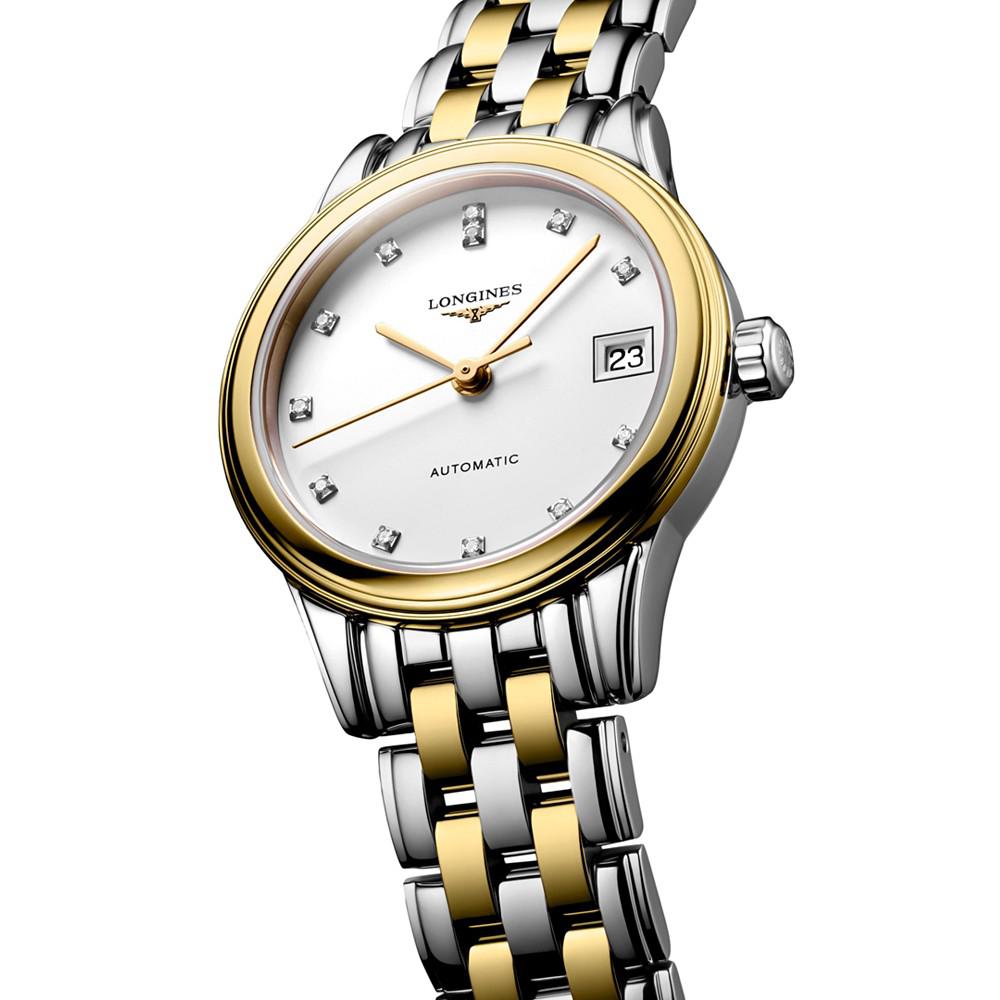 Women's Swiss Automatic Flagship Diamond Accent Two Tone Stainless Steel Bracelet Watch 26mm L42743277商品第4张图片规格展示