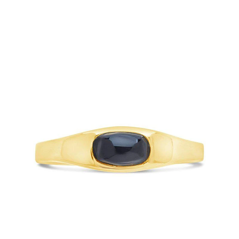 商品Sterling Forever|Sterling Silver Black Onyx Signet Ring,价格¥634,第2张图片详细描述