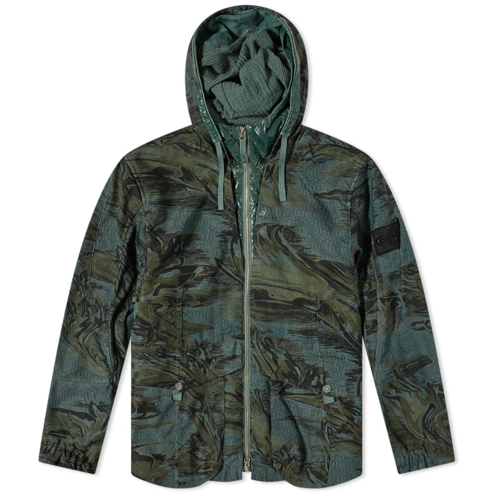 商品Stone Island|Stone Island Shadow Project Camo Short Parka,价格¥5598,第1张图片