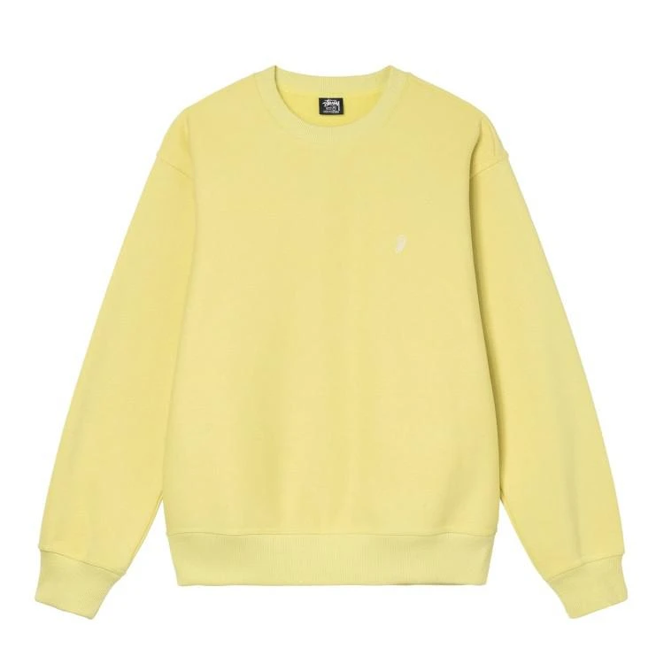 商品STUSSY|Swirl Applique Crew Yellow,价格¥805,第1张图片
