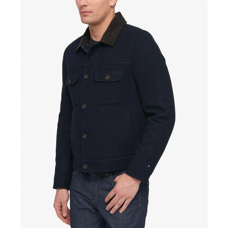 商品Tommy Hilfiger|Men's Navy Trucker Jacket,价格¥1018,第3张图片详细描述
