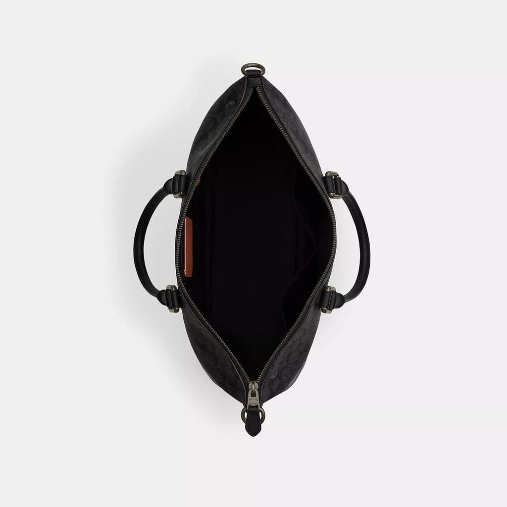 商品Coach|Caleb Work Bag In Signature Canvas,价格¥4079,第2张图片详细描述