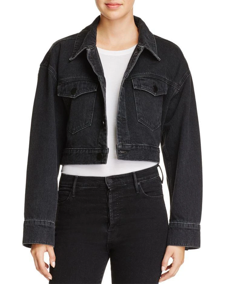 商品Alexander Wang|Cropped Denim Jacket,价格¥1477,第1张图片