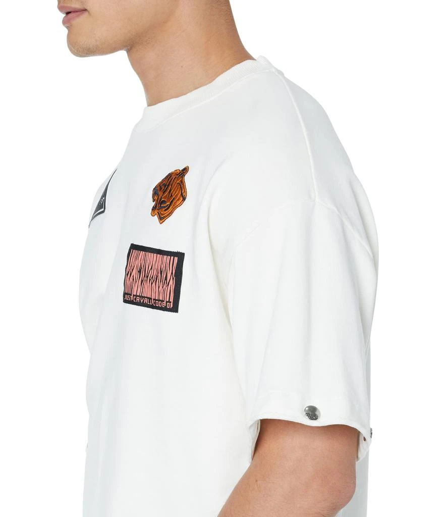 商品Just Cavalli|Sweatshirt with Just Code and Logo Patches,价格¥1317,第3张图片详细描述