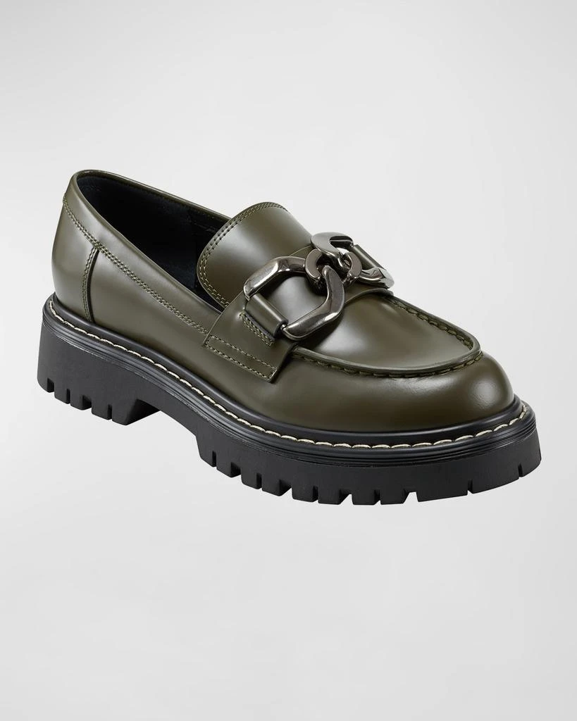 商品Marc Fisher|Trisca Chain Casual Loafers,价格¥1160,第2张图片详细描述