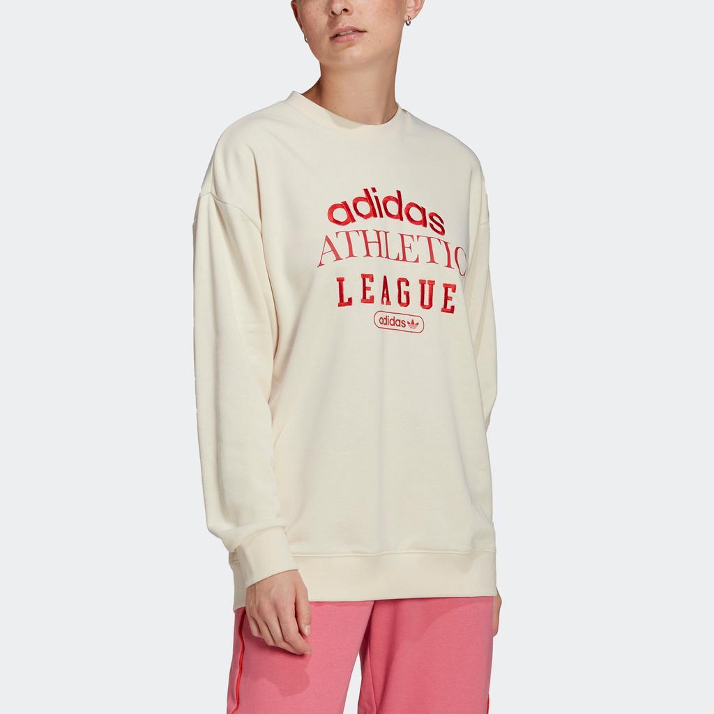 商品Adidas|Women's adidas  Retro Luxury Crew Sweatshirt,价格¥222,第3张图片详细描述