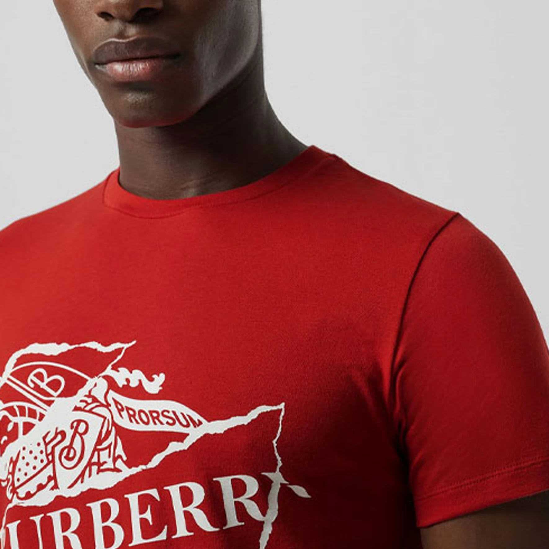 商品[国内直发] Burberry|博柏利 休闲战马logo短袖T恤 男款 红色,价格¥2250,第7张图片详细描述