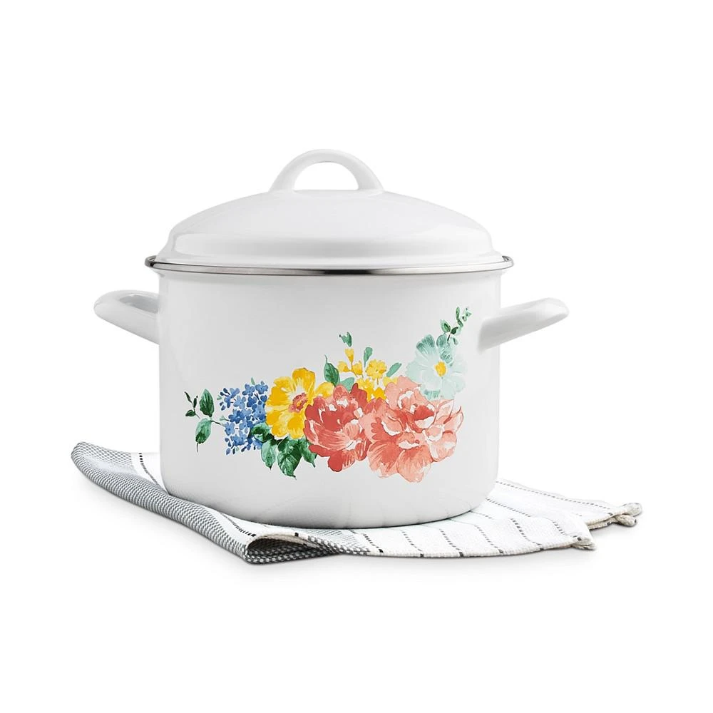 商品Martha Stewart|Garden Party 6-Qt. Enamel on Steel Floral Dutch Oven, Created for Macy's,价格¥150,第2张图片详细描述