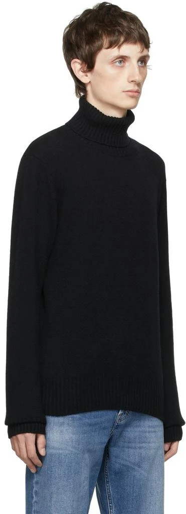 商品AMI|Black Cashmere Ami de Cœur Turtleneck,价格¥2385,第2张图片详细描述