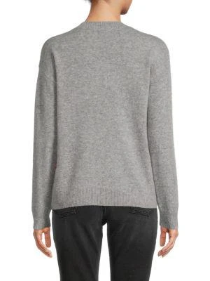 商品Saks Fifth Avenue|Floral Crewneck 100% Cashmere Sweater,价格¥563,第2张图片详细描述