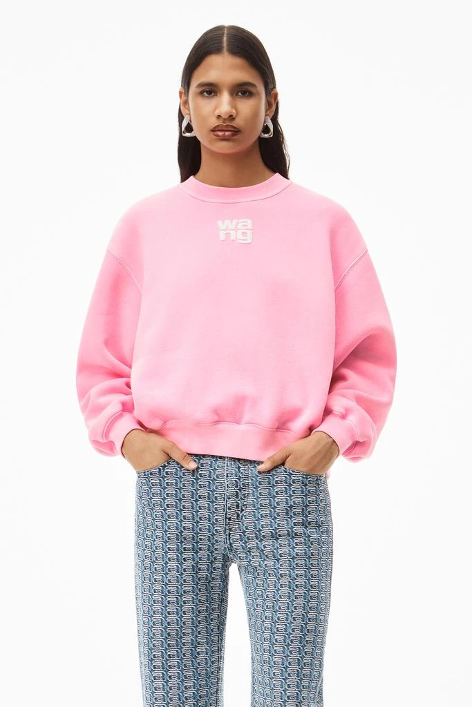 商品Alexander Wang|PUFF LOGO CREW SWEATSHIRT IN TERRY,价格¥1377,第2张图片详细描述