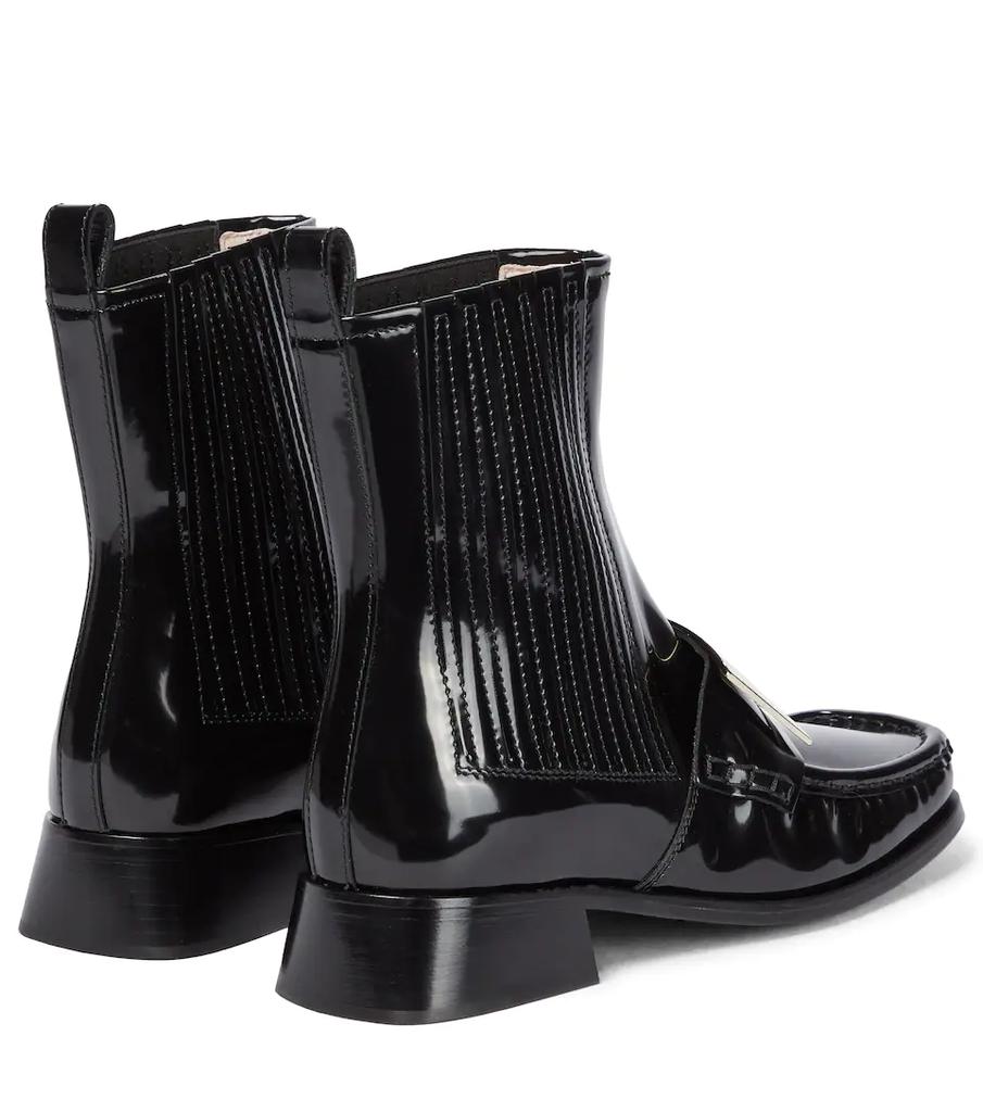 Preppy Viv' patent leather Chelsea boots商品第3张图片规格展示