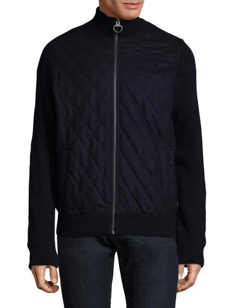 商品Barbour|Quilt-Panel Wool Zip Jacket,价格¥721,第1张图片