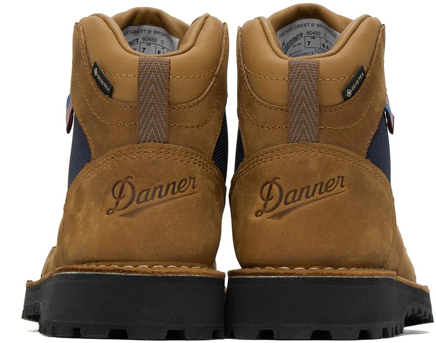 商品Danner|Tan & Navy Cascade Crest Boots,价格¥1551,第2张图片详细描述