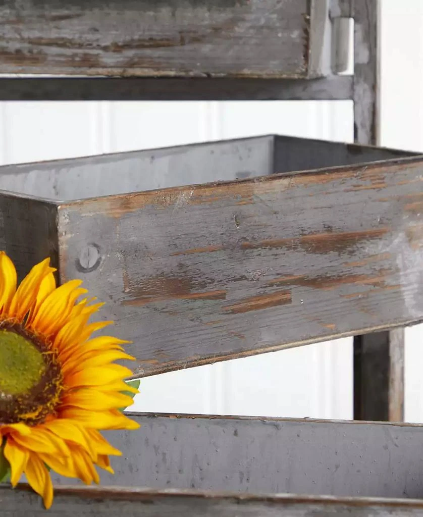 3.5-Ft. Gray Washed Expandable Decorative Planter 商品